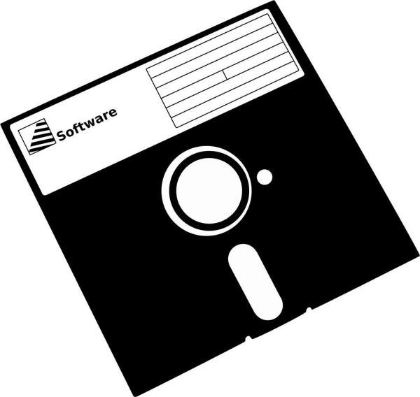 Ilustrace diskety z knihy Veselé historky programátorské